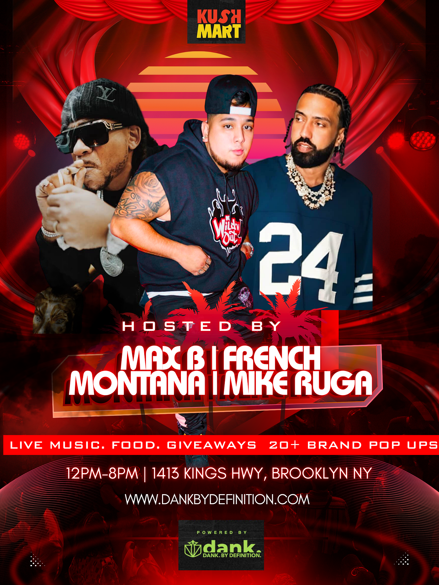 French Montana, Max B, and MTV Wild ’N Out’s Mike Ruga Host Kush Mart’s 1-Year Anniversary…