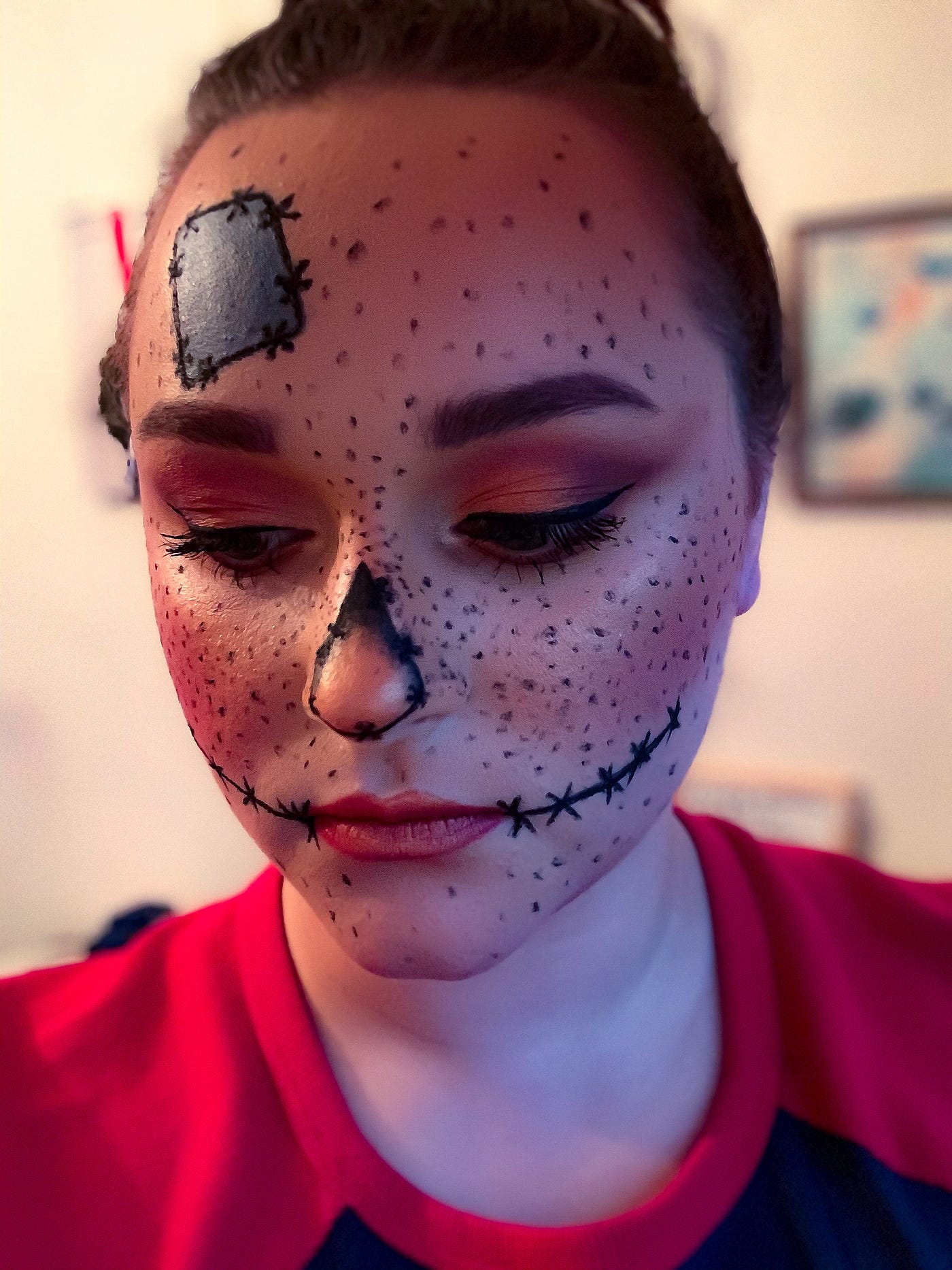Easy Halloween Scar Makeup