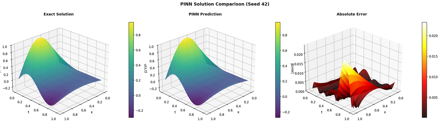 Solving the Heat Equation with Physics-Informed Neural Networks: PyTorch vs TensorFlow