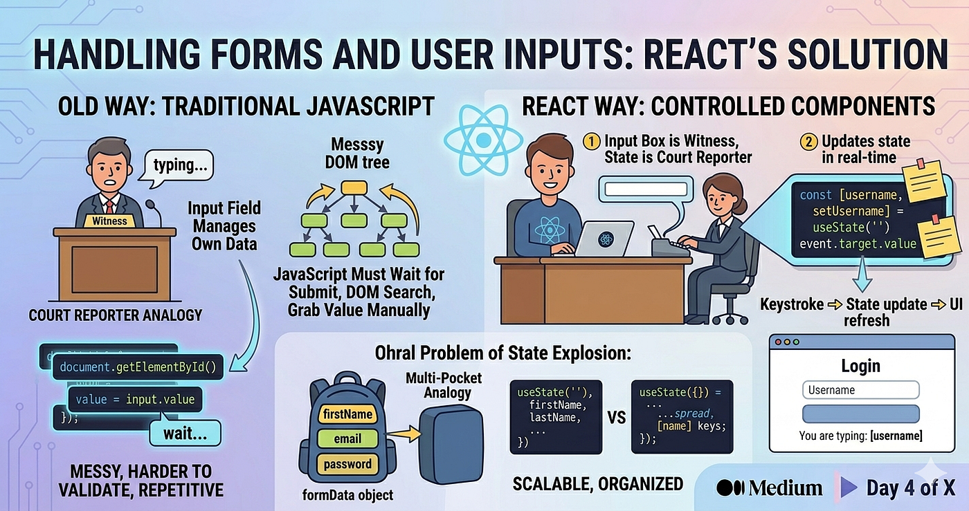 Why React? Day 4: Handling Forms and User Inputs Without the Mess
