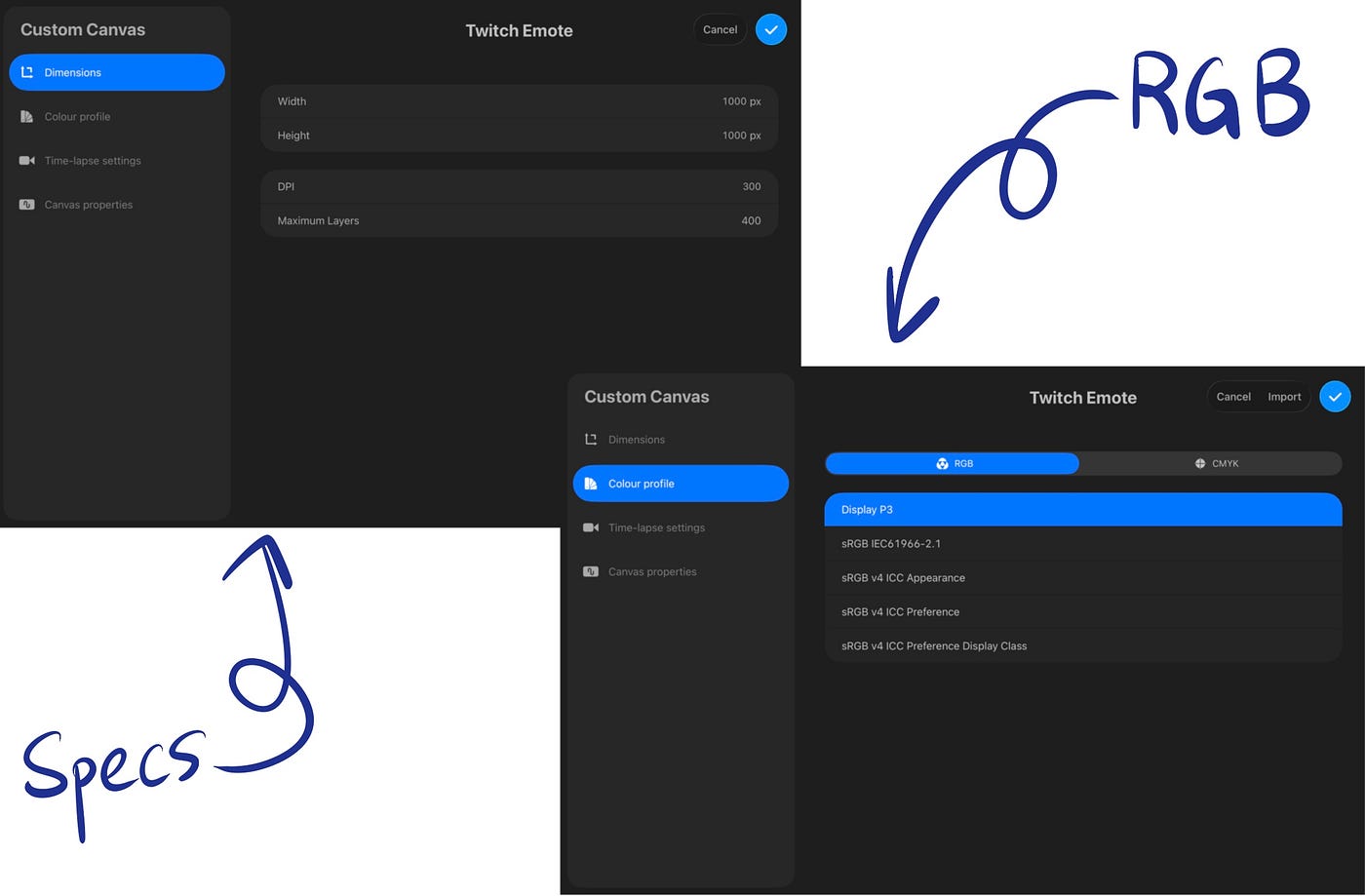 Here’s how i set mine on Procreate (iPad Mini 6th Gen)