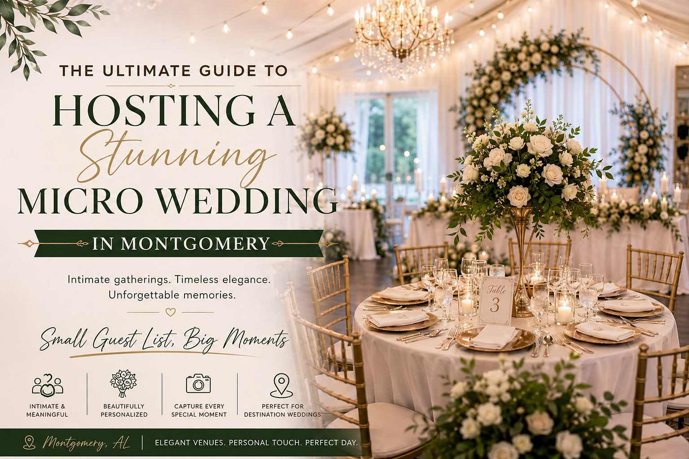 The Ultimate Guide to Hosting a Stunning Micro Wedding in Montgomery