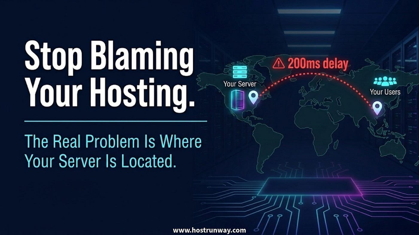 Stop Blaming Your Hosting When the Real Problem Is Where Your Server Is Located
