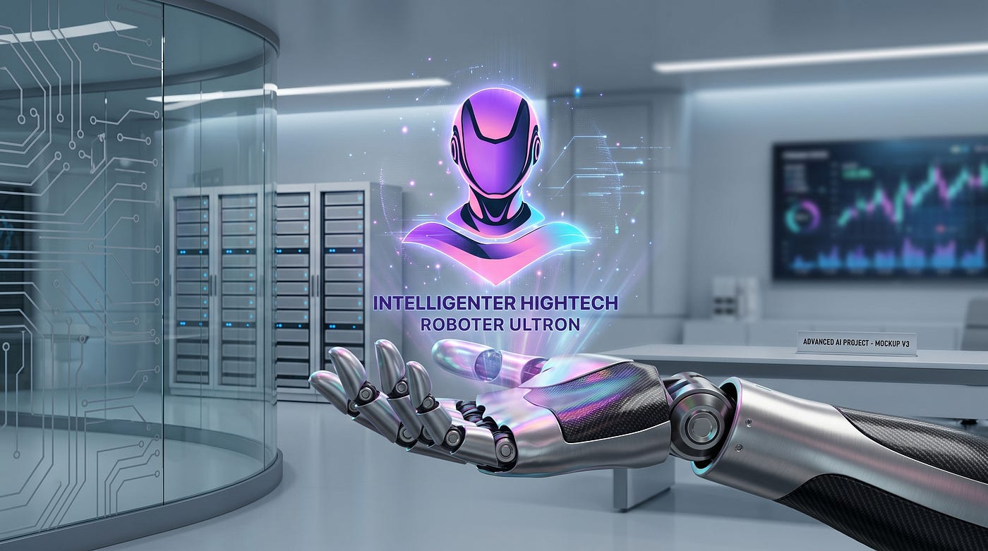 Intelligenter Hightech-Roboter Ultron stärkt KI-gestützte Finanzinformationen