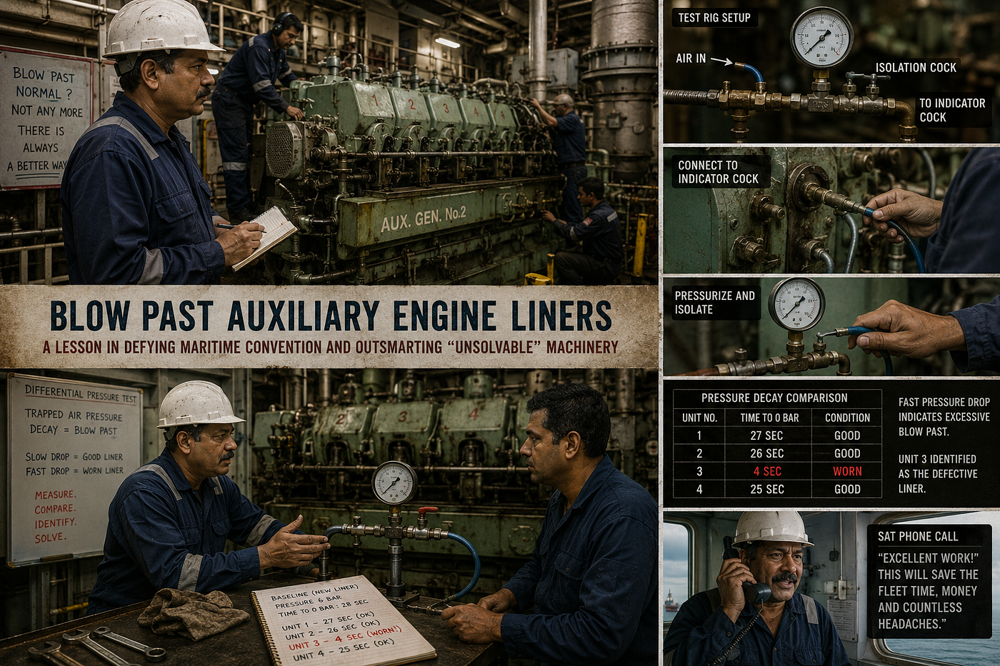 Blow Past Auxiliary Engine Liners
