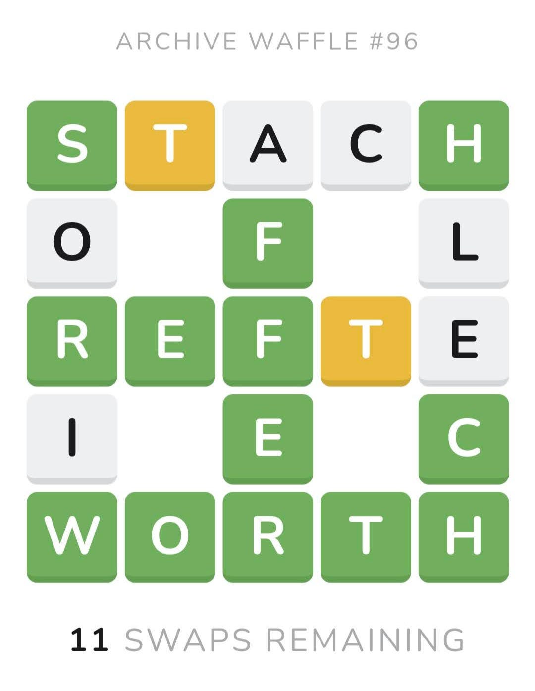 How to Get a Perfect Score on the Waffle Word Game | by Sam Cook