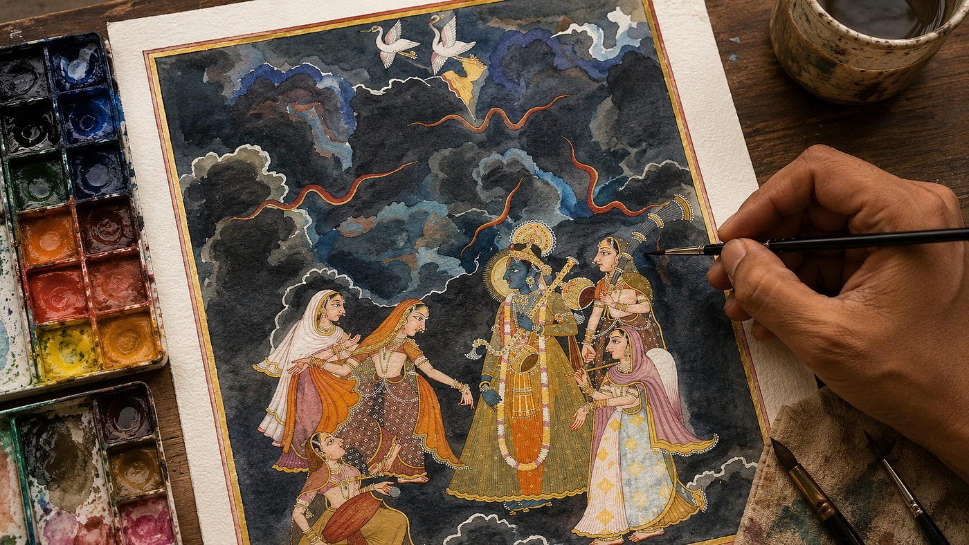 Why Watercolour Enhances Ragamala Painting Beauty Essay