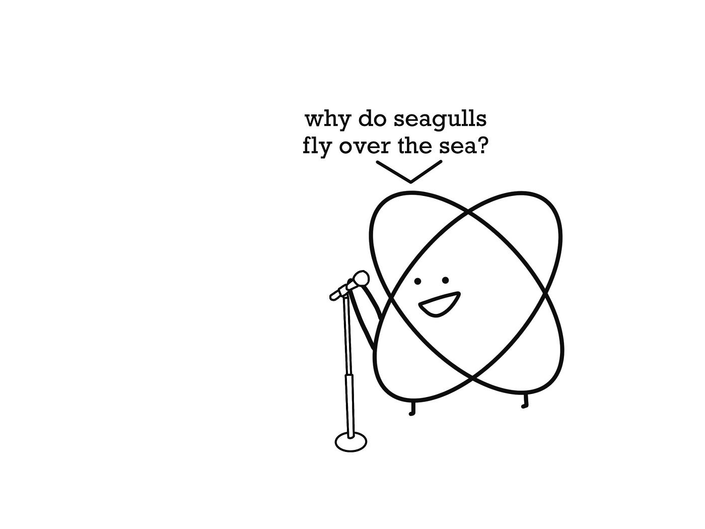 Pathetic Laugh Tracks. They make unfunny jokes somehow… | by Andrew Cho |  MuddyUm, image size:1400x1050