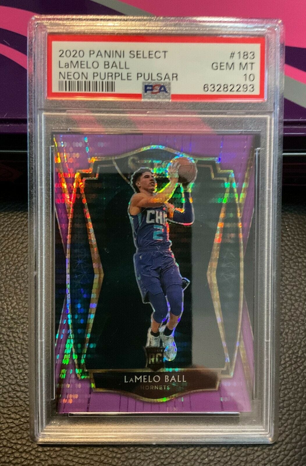 2020 Panini Prizm LaMelo Ball Cracked Red Ice PSA 10 Gem Mint #278