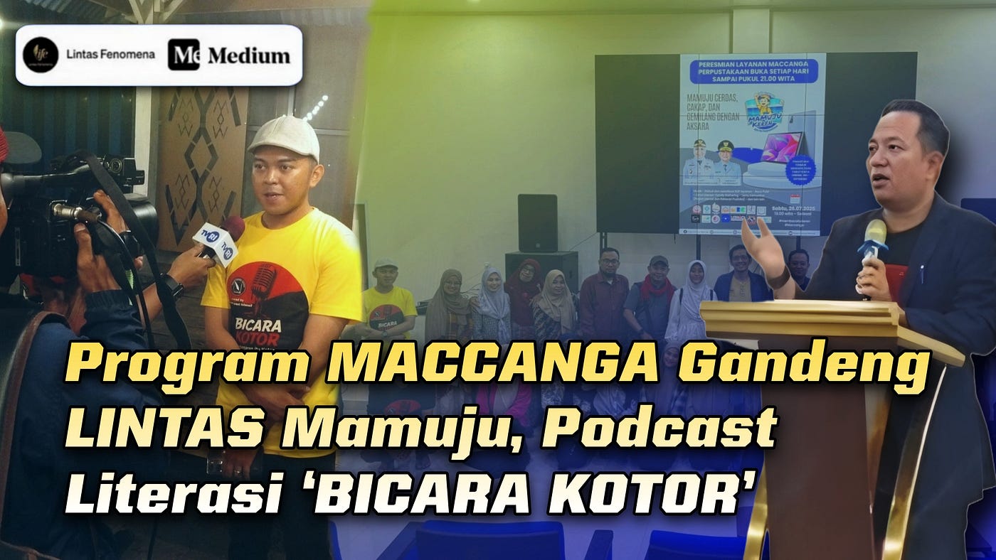 Program MACCANGA Gandeng LINTAS Mamuju, Podcast Literasi ‘BICARA KOTOR’