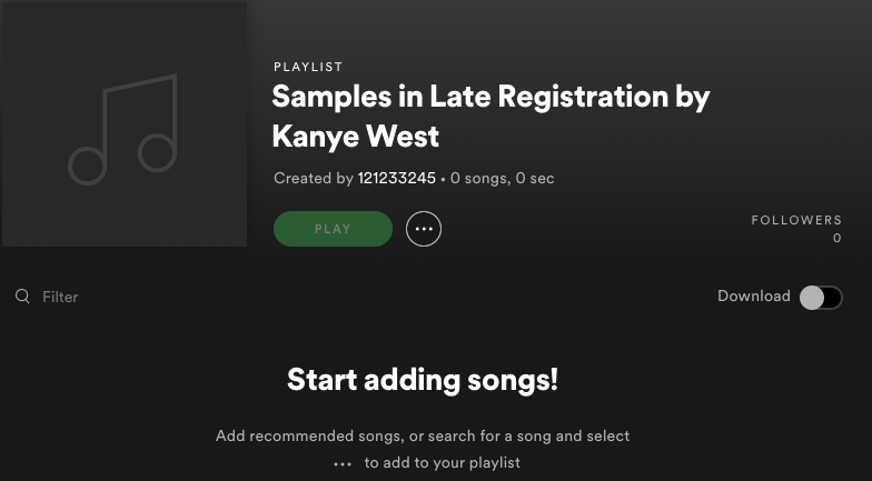 Late Registration Samples