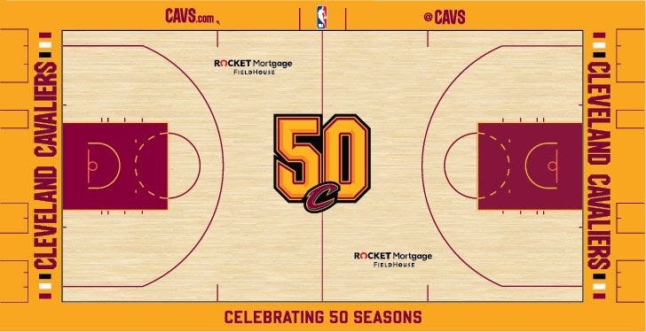 Cavs to Wear 90's Retro Jerseys, Announce 2 New Courts