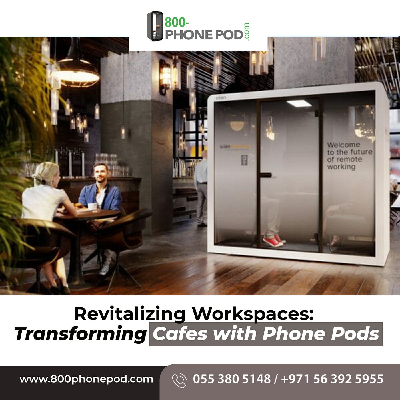 Revitalizing Workspaces Transforming Cafes with Phone Pods by