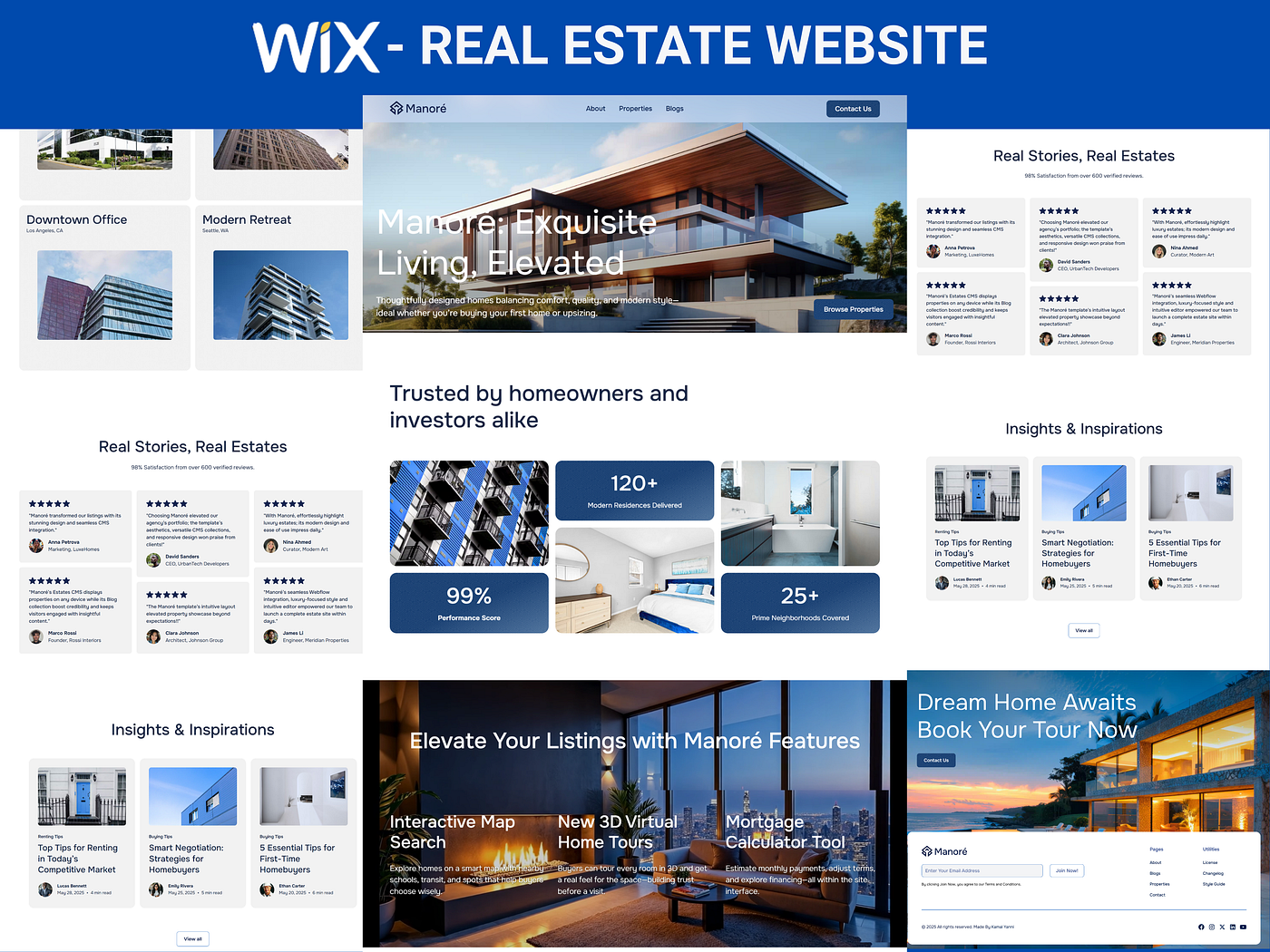Real Estate Website By Wix