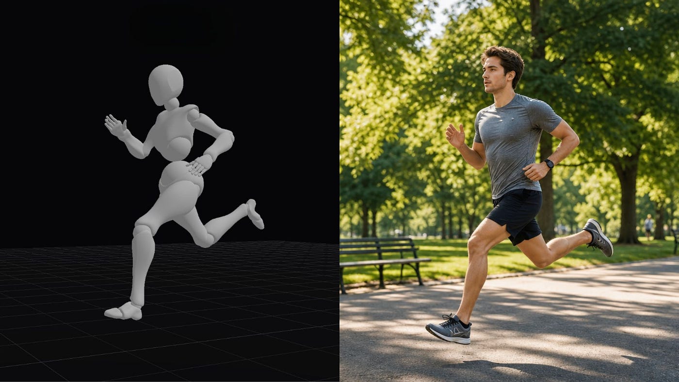 3D scene translated into a detailed image using Topview