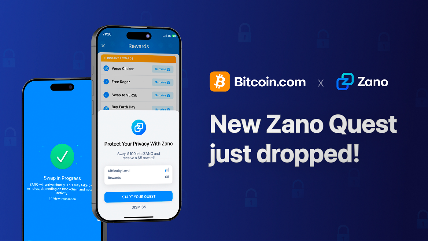 Earn Rewards with our New Swaps Quest! - Bitcoin.com