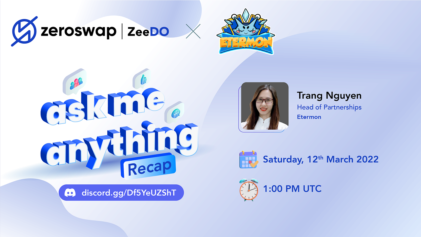 Etermon x ZeroSwap AMA Recap