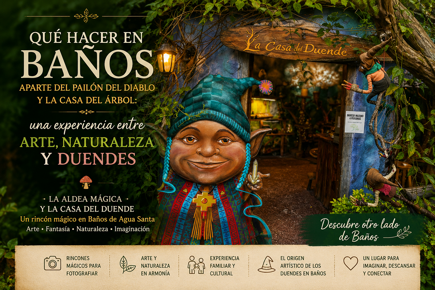 Qué hacer en Baños aparte del Pailón del Diablo y la Casa del Árbol: una experiencia entre arte…