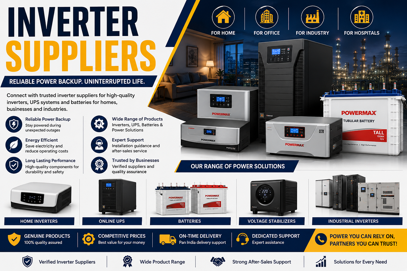 Inverter Suppliers: A Complete Guide to Finding Reliable Power Backup Solutions