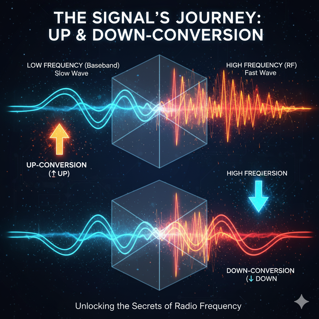 Introduction to Upconversion, Downconversion, and Modulation (Signals and Systems Review Part5)