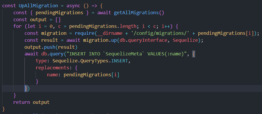 How to Run Sequelize Migration Programmatically | JavaScript in Plain  English