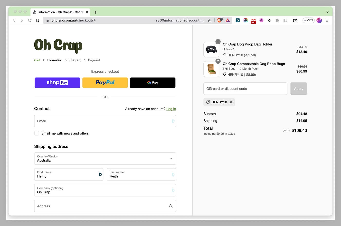 How To Automatically Add Discount Codes to Shopify Checkout Using Pure JS, by Henry Reith