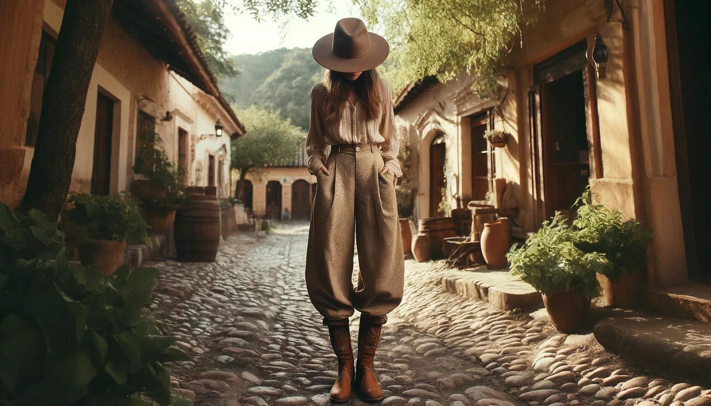 Cotton Silk Corduroy Gaucho Pants — Military – La Garçonne ameri  