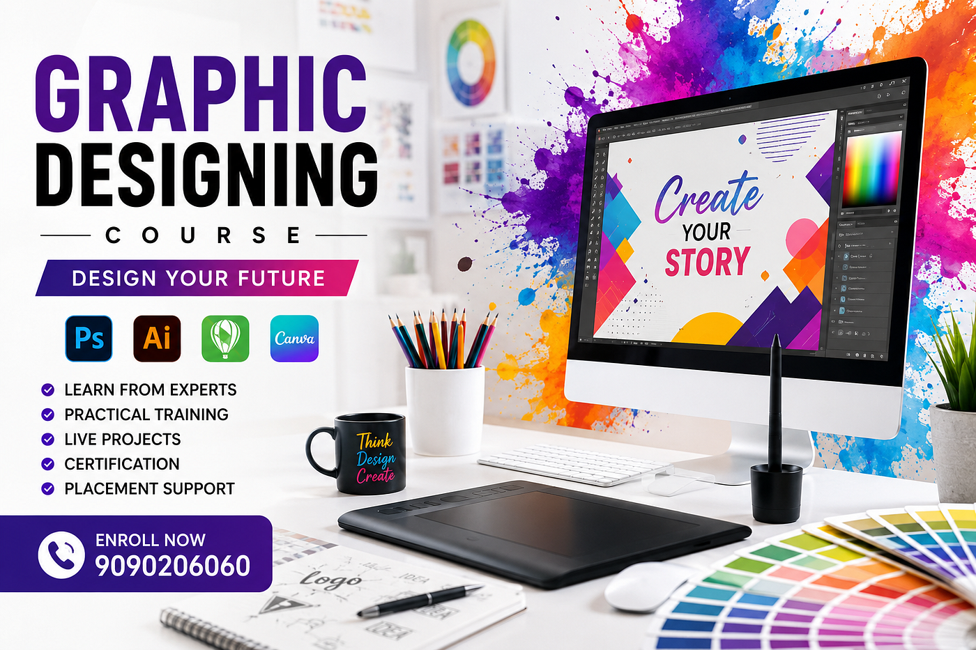 Master Your Creative Future with Graphic Designing Course in Bhubaneswar