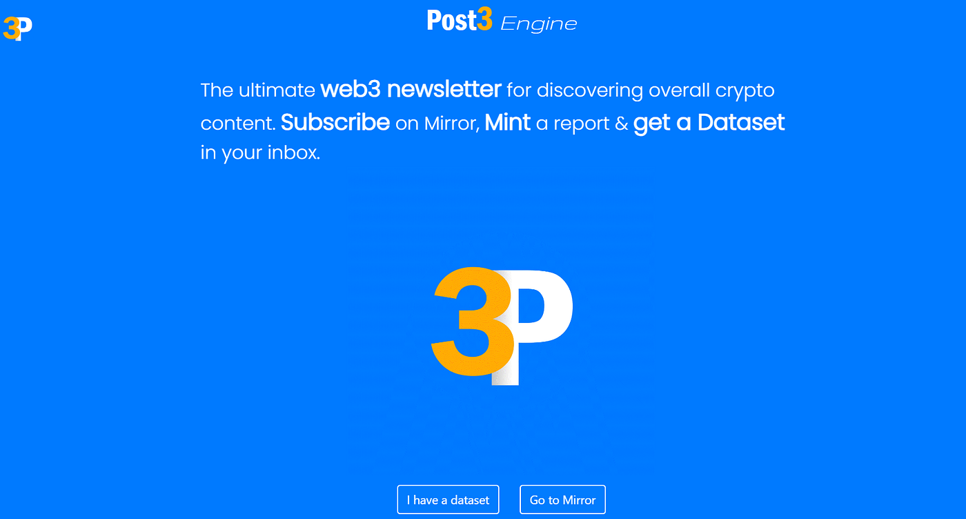 Post3: The Ultimate Web3 Newsletter | by Marco Rodrigues | Coinmonks |  Medium