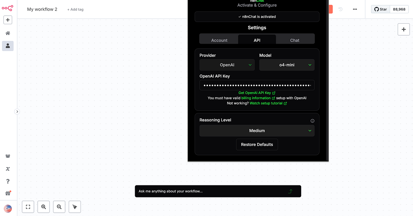 n8nChat: build n8n workflows by natural chat | The n8n Automation Lab