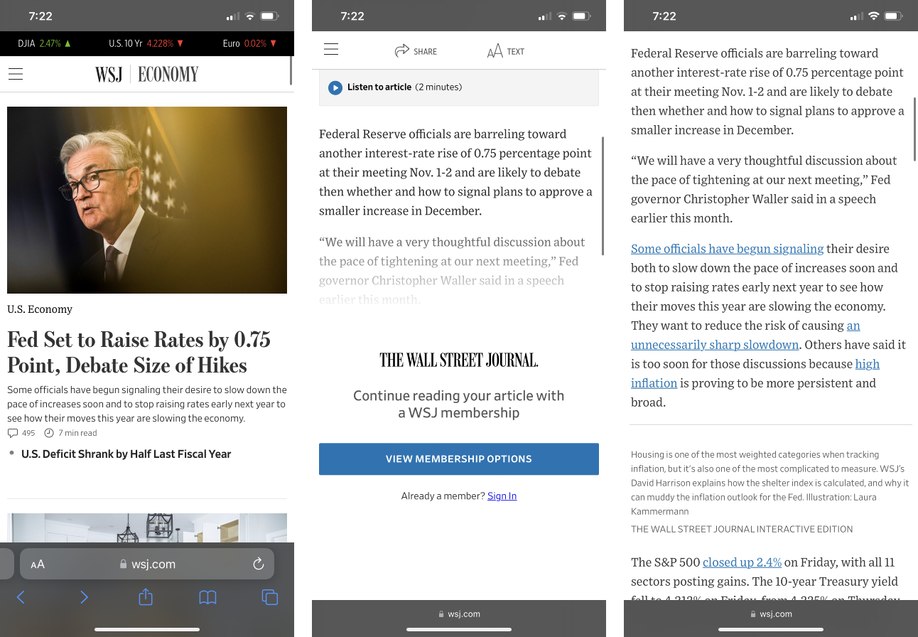 Read the Financial Times and the Wall Street Journal for Free with
