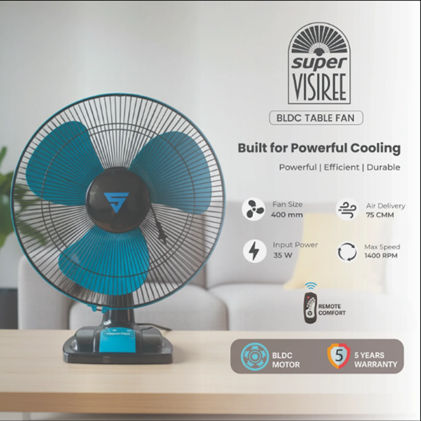 Why a Table Fan with BLDC Technology is a Smart Choice for Modern Cooling