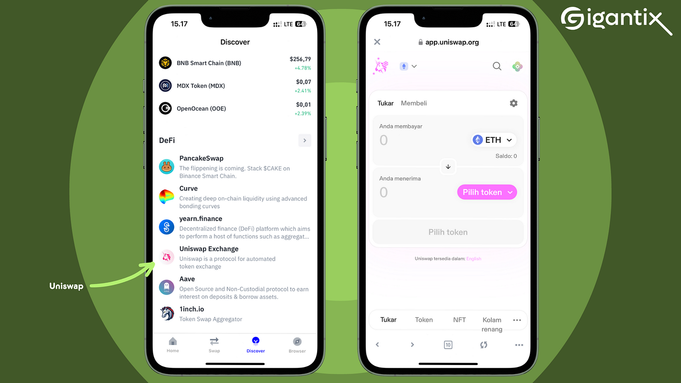 How to Buy $GTX Token on Uniswap with Trust Wallet | by Gigantix Wallet |  Medium
