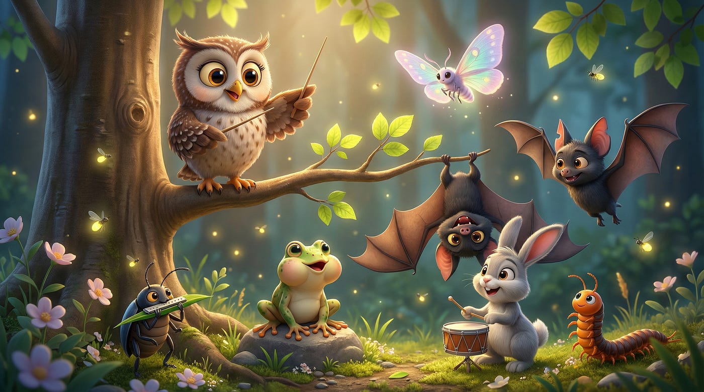 🦉🎶 Das schiefe Frühlingskonzert 🦇✨