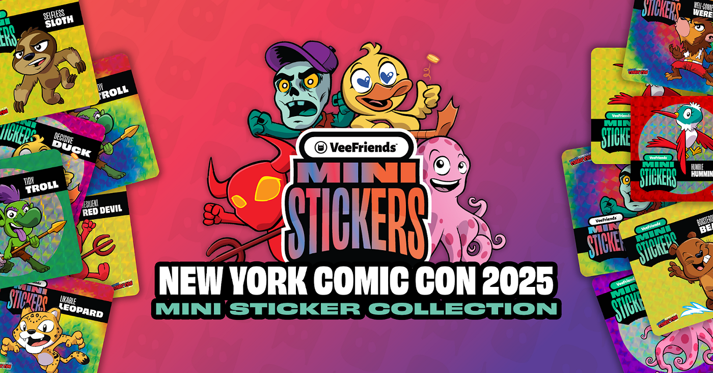 VeeFriends Dropping Brand-New Mini Stickers at New York Comic Con