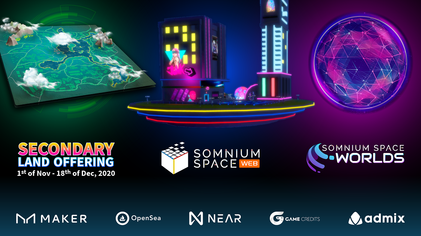 Announcing Somnium WORLDS, Somnium WEB, Blockchain AVATARS + SLO details &  prices. | by Somnium Space | Medium