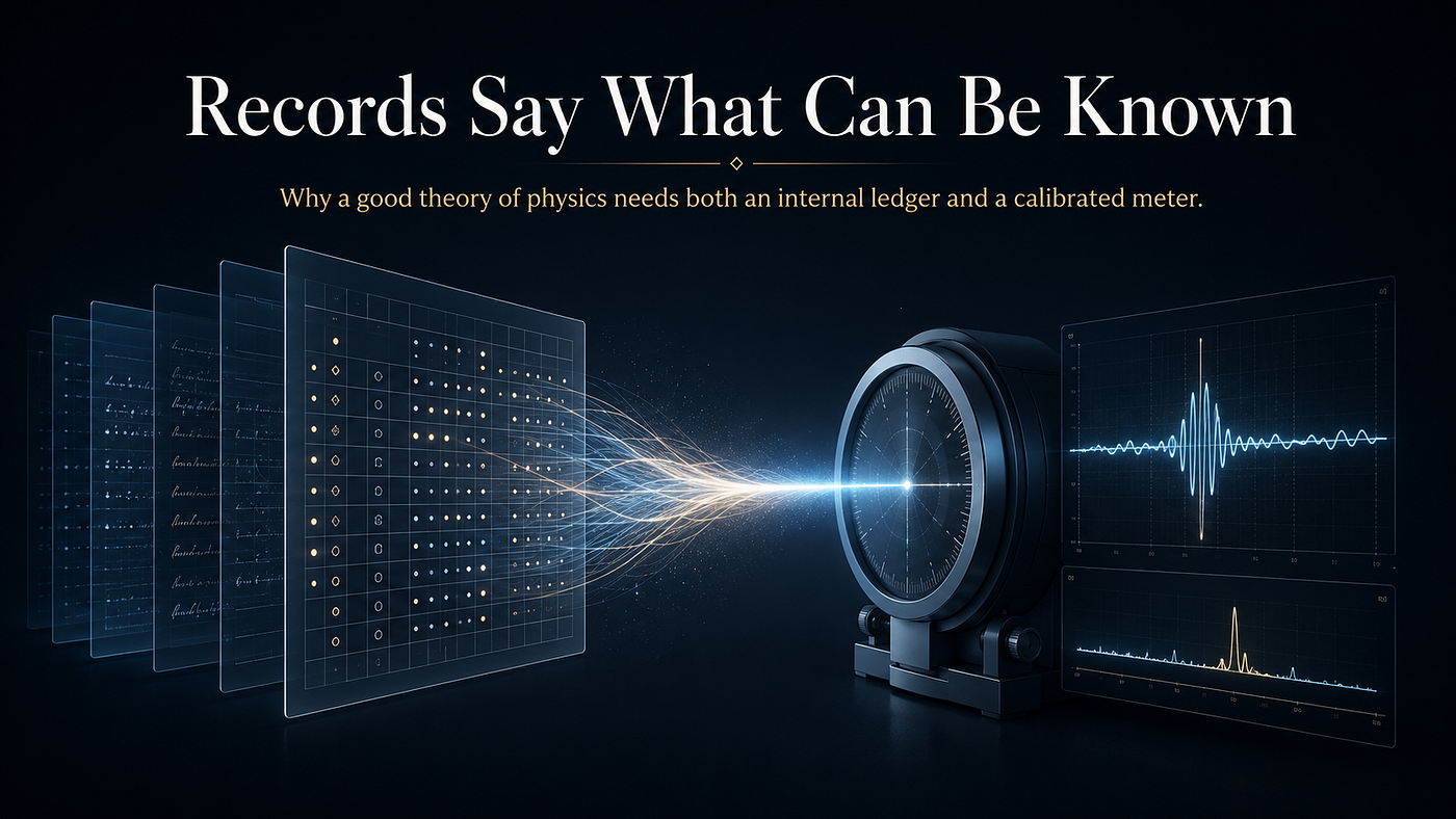 Records Say What Can Be Known