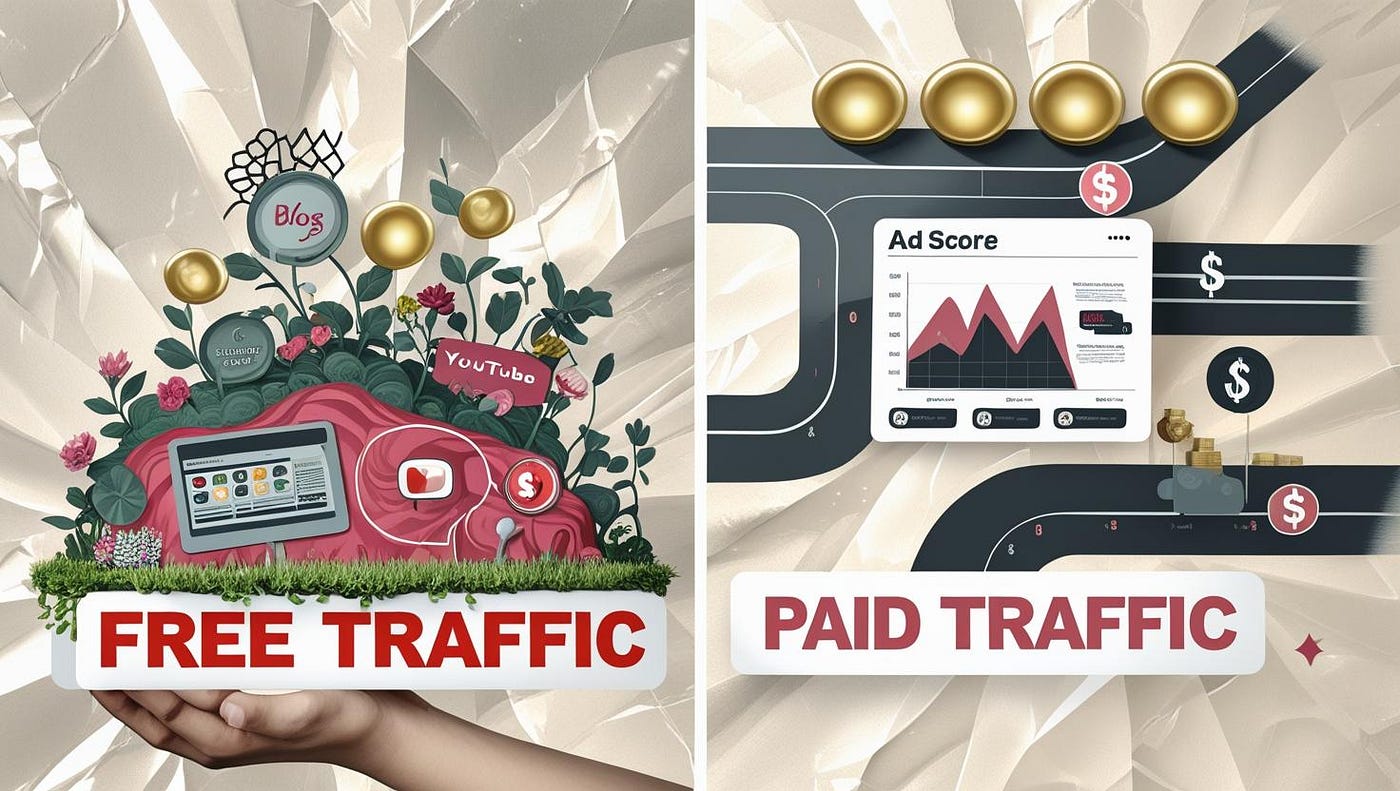 🆓 vs 💰 Free vs Paid Traffic in Affiliate Marketing: Which Should You Focus On? 🤔🎯