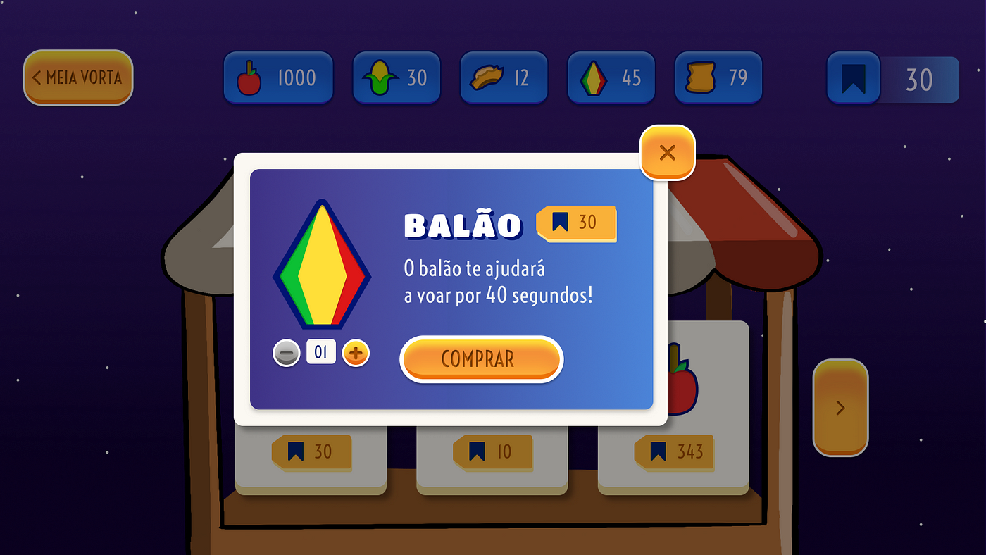 Jogo Pula Fogueira. UX Research, UI, Game Design