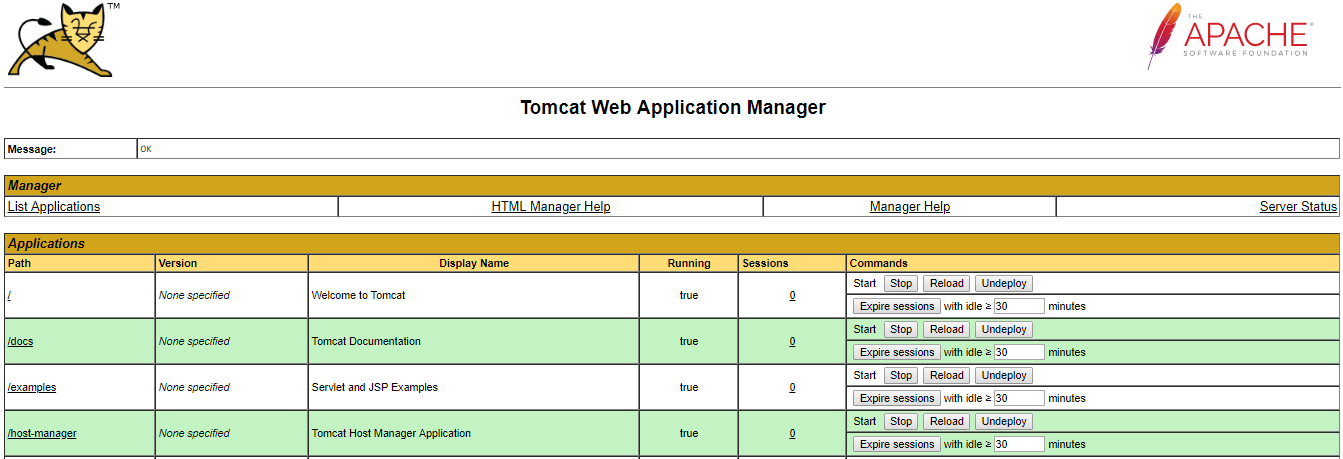 Spring boot tomcat manager clearance