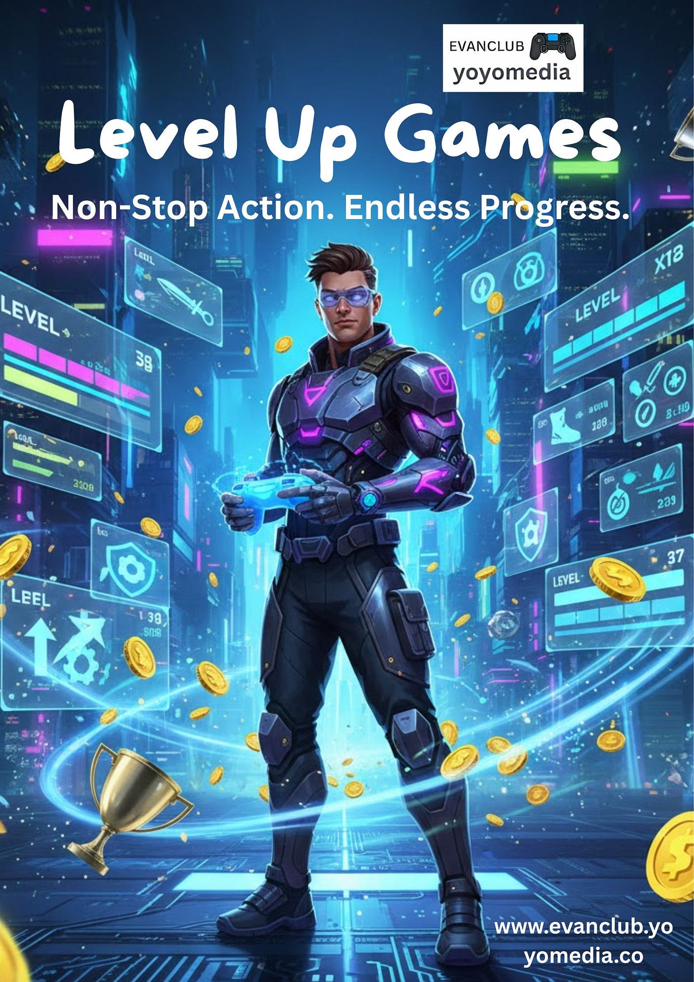 Level Up Games Collection — Play & Progress Online