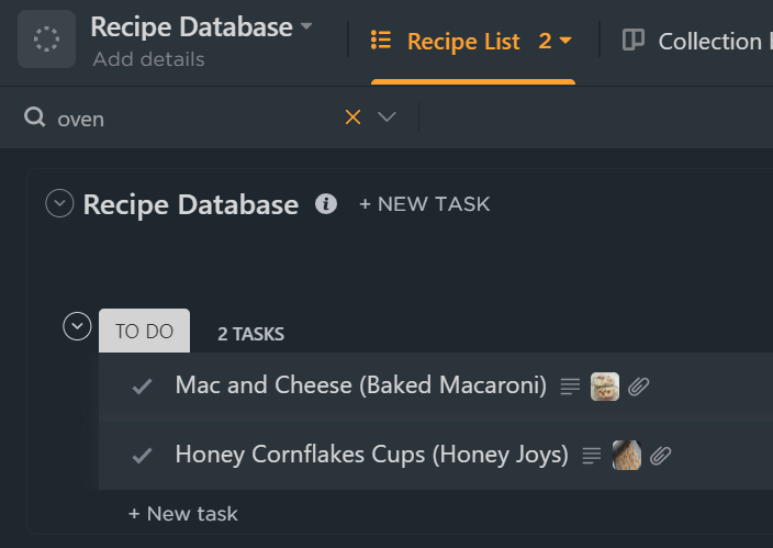 How I use ClickUp as a “Recipe Database” | by Jing Xuan Ang | Medium