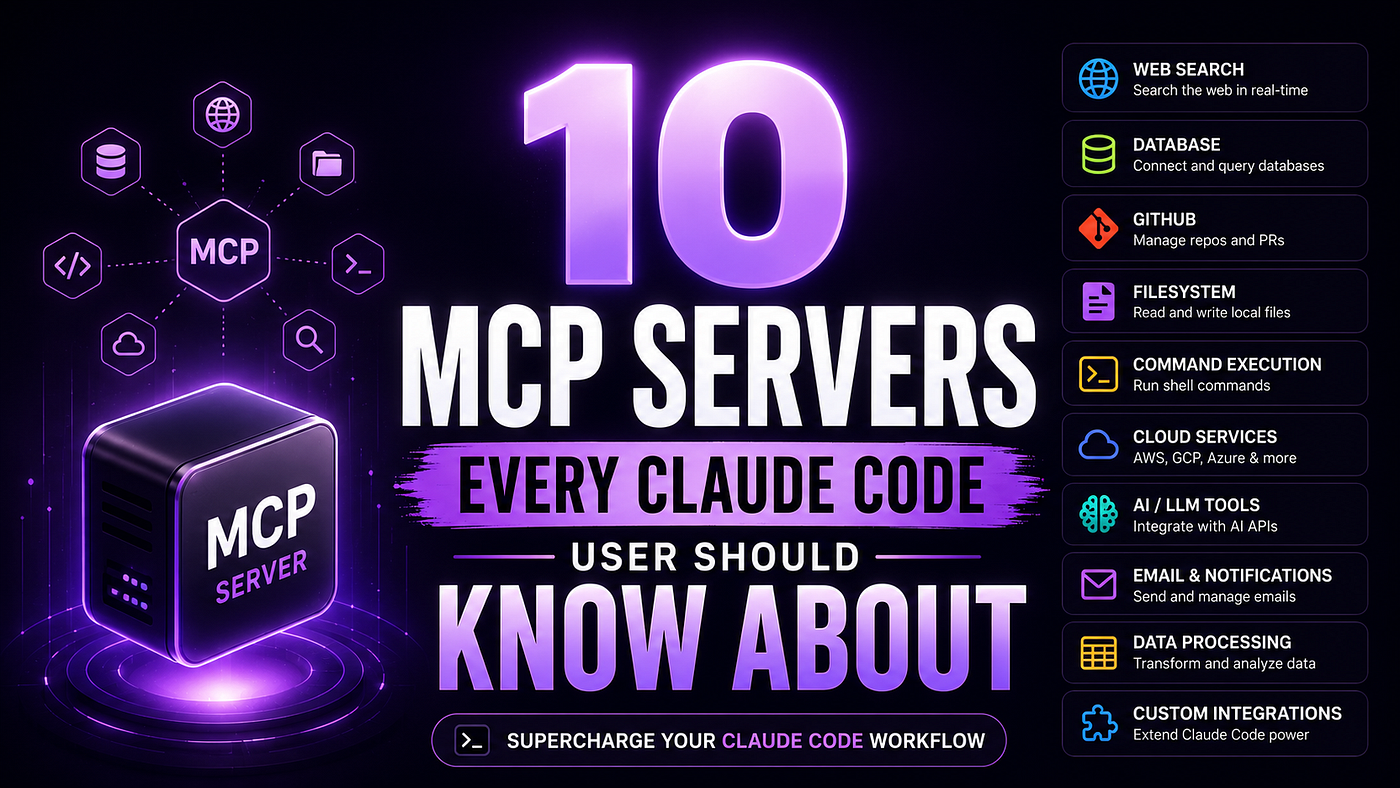10 MCP Servers Every Claude Code User Should Know About | by ...