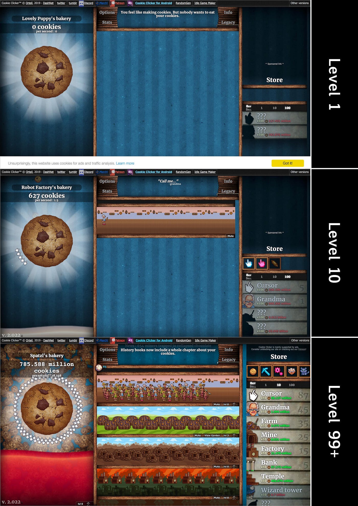 USING COOKIE CLICKER HACKS 