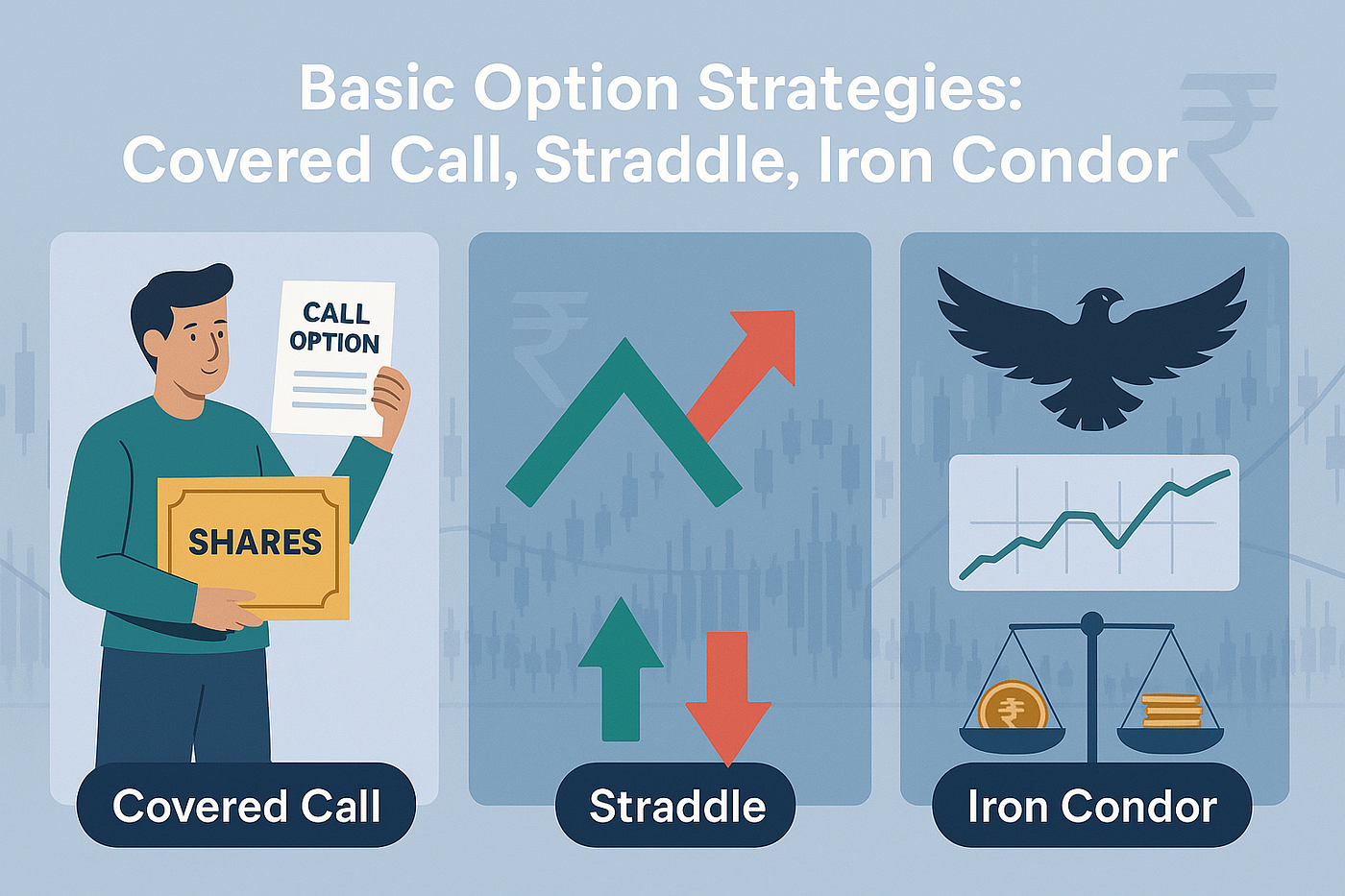 Basic Option Strategies: Covered Call, Straddle, and Iron Condor