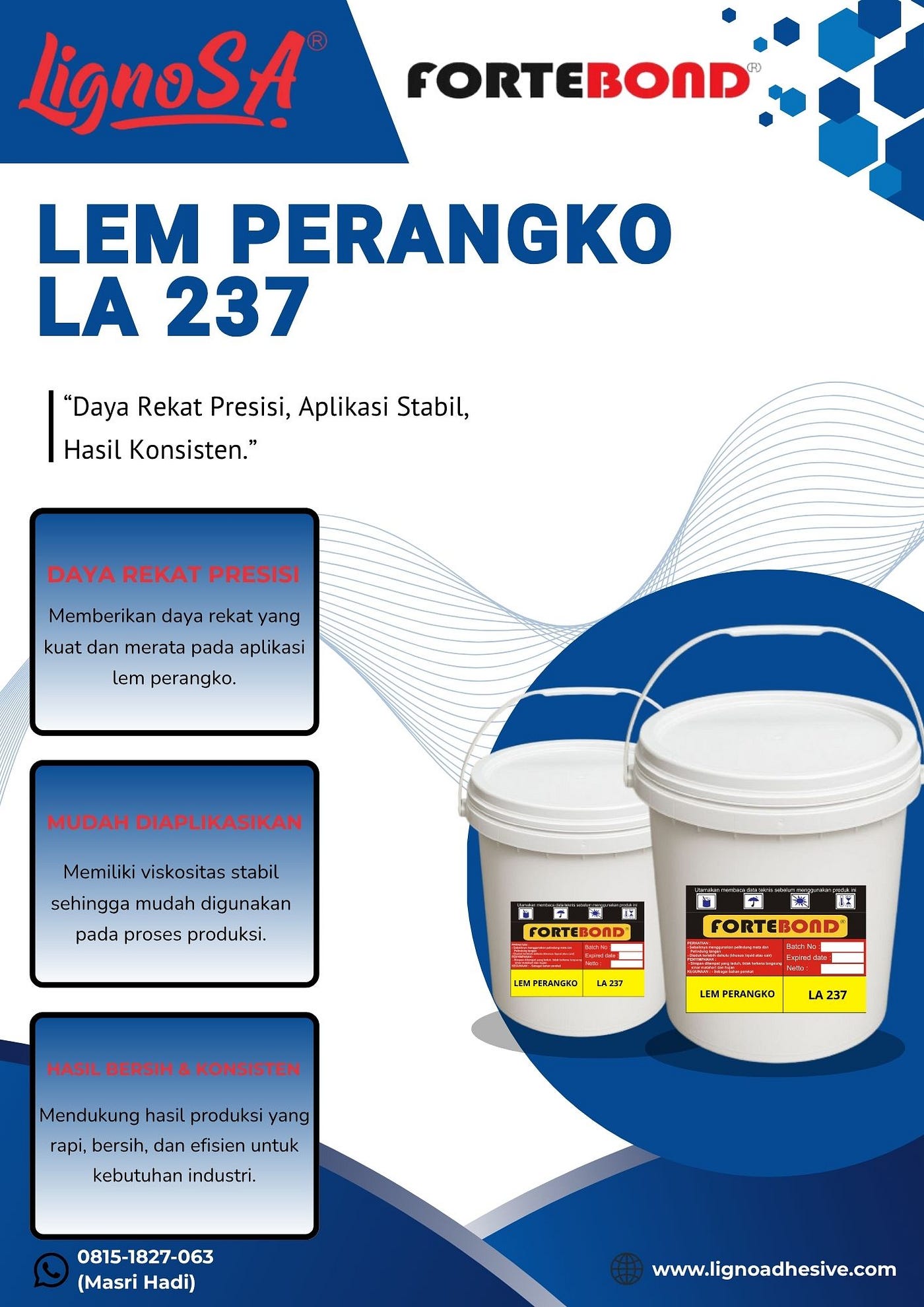 0813.8766.4244 Jual Lem Perangko Tangerang PT LIGNO SPECIALTY ADHESIVE