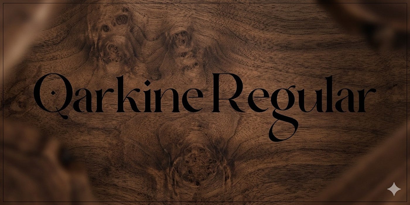 Qarkine Regular Font : AtoZ Font