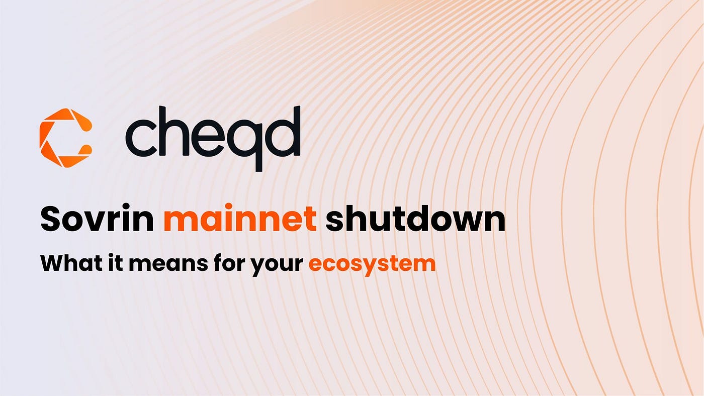 Sovrin mainnet shutdown