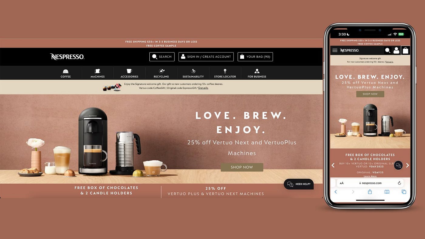 Hi, you've reached your next coffee order at Nespresso | by Lessan Aristoza  | Marketing in the Age of Digital | Medium