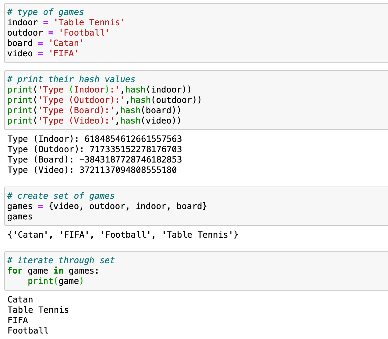 Python Data Structure: Sets. All about set and set comprehension in… | by  Bhanu Pratap Singh | Python in Plain English